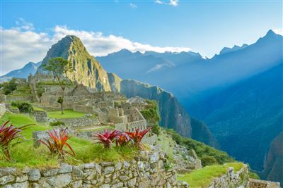 Machu Picchu im Sonnenuntergang